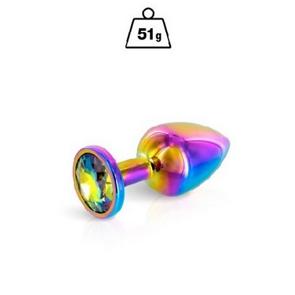Analni plug sa cirkonom 2.7cm rainbow