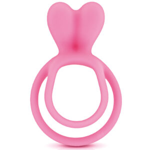 Prsten za penis Glamy double cock ring pink